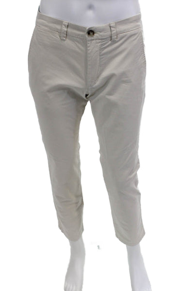 Vineyard Vines Men's Button Closure Straight Leg Casual Pants Beige Size 30