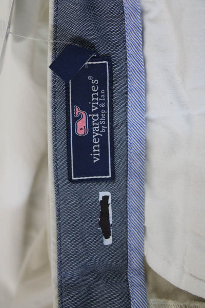 Vineyard Vines Men's Button Closure Straight Leg Casual Pants Beige Size 30