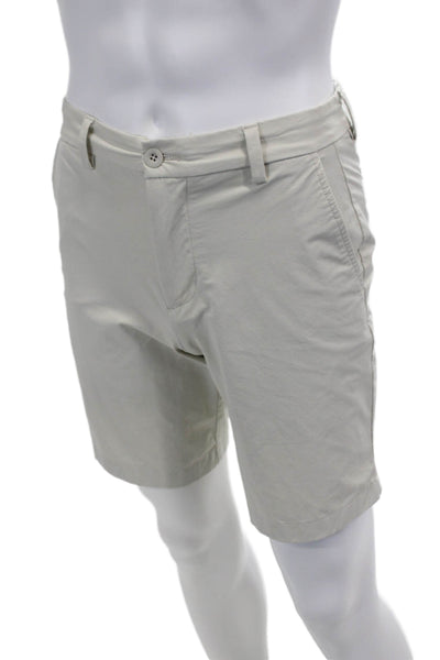 Vineyard Vines Men's Flat Front Pockets Dress Shorts Beige Size 28