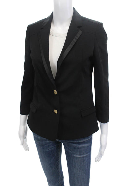 Just Cavalli Womens Two Buttoned Animal Print Lined Jacket Black Size 40