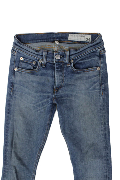Rag & Bone Jean Womens Skinny Jeans Blue Size 24
