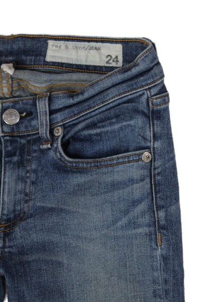 Rag & Bone Jean Womens Skinny Jeans Blue Size 24