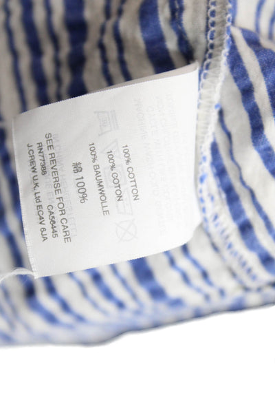 Crewcuts Girls Striped Mini Dress Blue Size 8