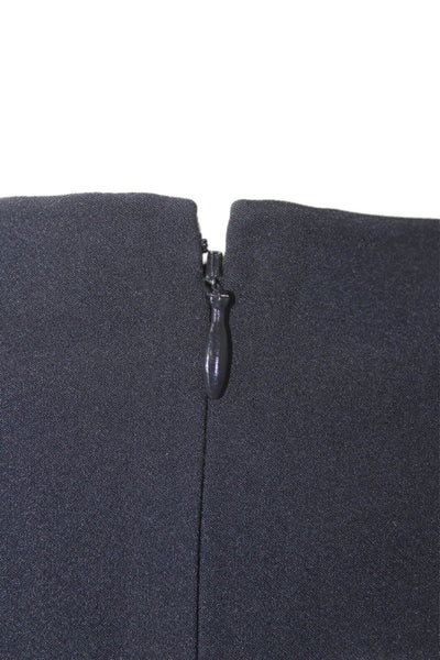 Theory Womens V-neck Sleeveless Lined Pencil Sleek Dress Navy Size 04
