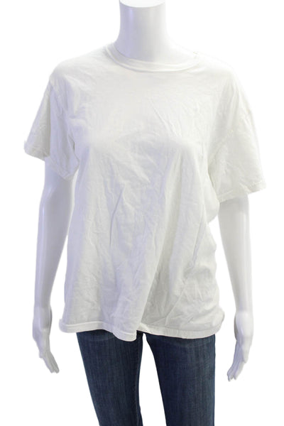 Calvin Klein Womens Cotton Short Sleeve Round Neck T-shirt White Size S