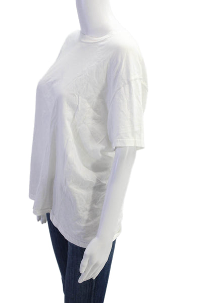 Calvin Klein Womens Cotton Short Sleeve Round Neck T-shirt White Size S