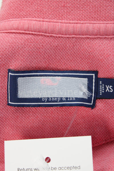 Vineyard Vines Women's Quarter Zip Long Sleeves Basic T-Shirt Carol Size XS