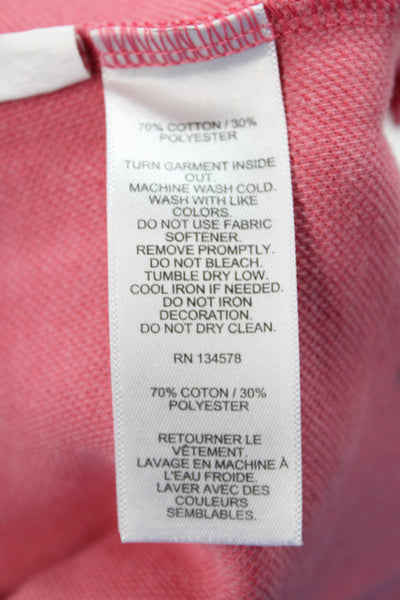 Vineyard Vines Women's Quarter Zip Long Sleeves Basic T-Shirt Carol Size XS