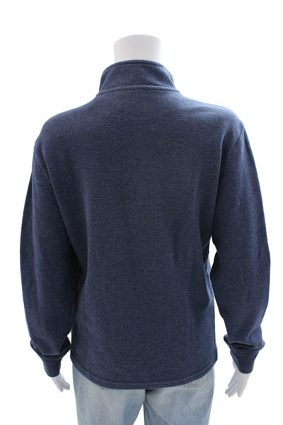 Vineyard Vines Women's Long Sleeves High Neck Basic T-Shirt Navy Blue Size XS