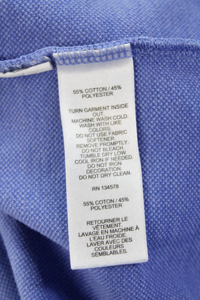 Vineyard Vines Women's Long Sleeves Quarter Zip Basic T-Shirt Blue Size XS