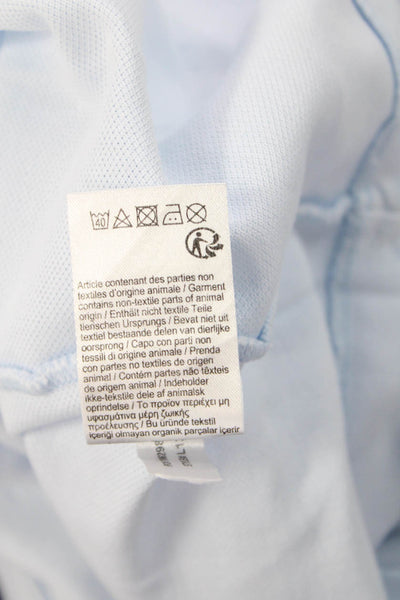 Lacoste Mens Short Sleeve Collared Logo Twill Polo Shirt Blue Cotton Size 3XL