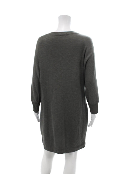 Standard James Perse Womens Sweatshirt Dress Grey Cotton Size 2