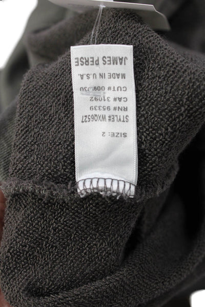 Standard James Perse Womens Sweatshirt Dress Grey Cotton Size 2