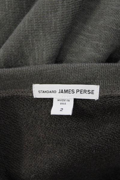 Standard James Perse Womens Sweatshirt Dress Grey Cotton Size 2