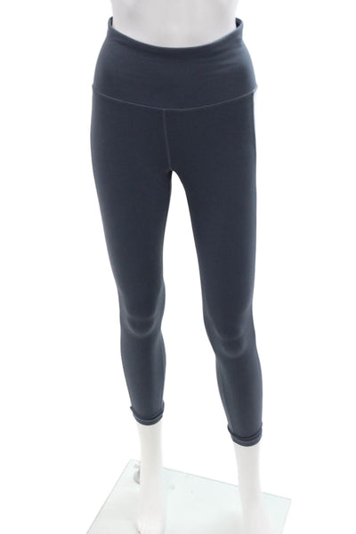Athleta Womens Activewear Crop Leggings Blue Size S