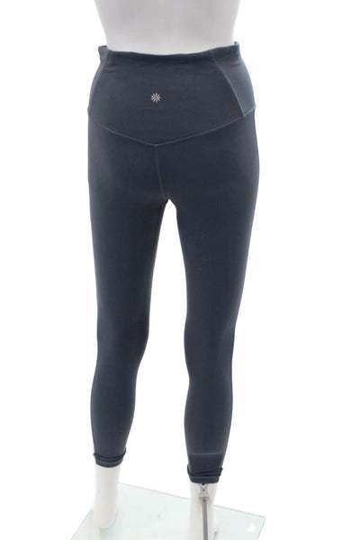 Athleta Womens Activewear Crop Leggings Blue Size S