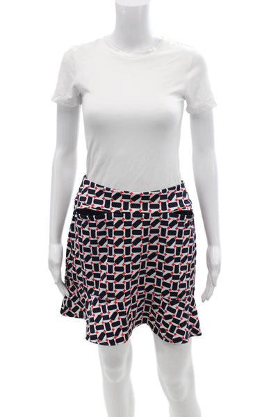 Tail Womens Athletic Geometric Skirt Blue Size S