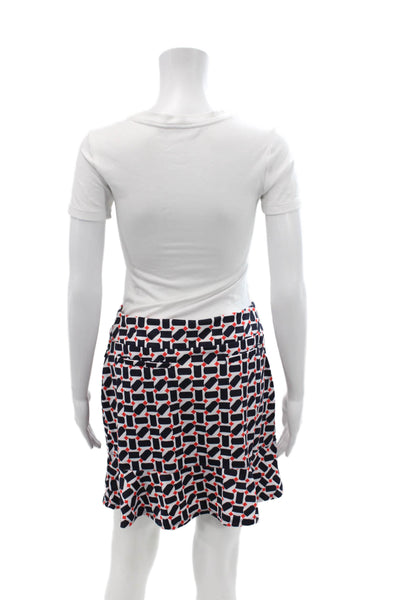 Tail Womens Athletic Geometric Skirt Blue Size S
