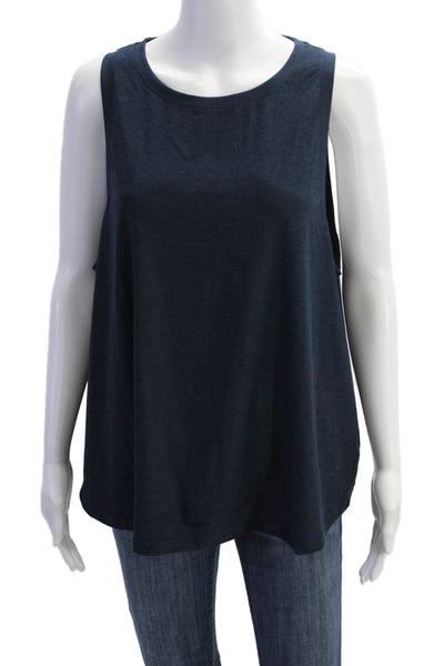 Beyond Yoga Womens Scoop Neck Sleeveless Active Tank Top Blue Size 1X