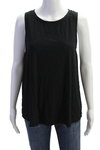 Beyond Yoga Womens Crew Neck Sleeveless Active Tank Top Black Size 1X