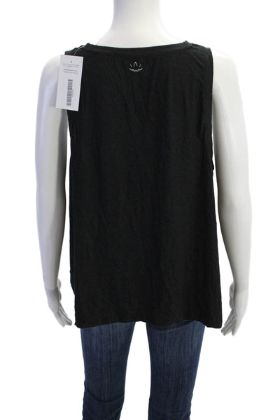 Beyond Yoga Womens Crew Neck Sleeveless Active Tank Top Black Size 1X