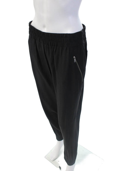 Marc By Marc Jacobs Womens Elastic Waistband Cuff Bottom Pants Black Size S