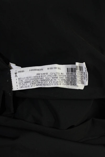 Zara Women's Long Sleeves Button Down Dress Shirt Black Size M