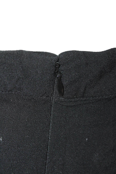 Reformation Womens Zippered Casual A-Line Mini Skirt Black Size 2