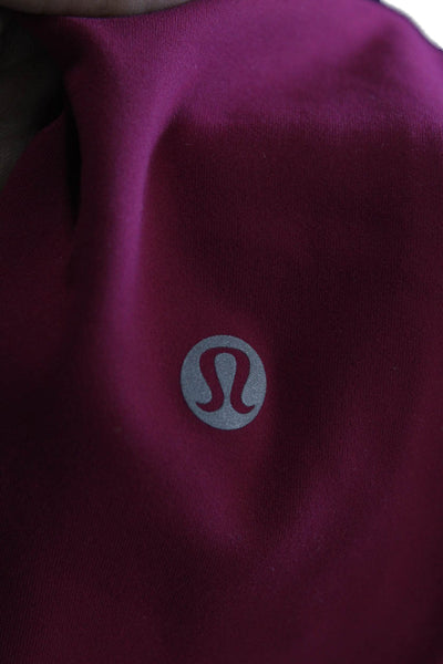 Lululemon Childrens Girls Pull On High Rise Leggings Pink Size 0