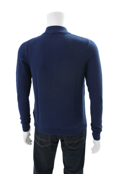 Vineyard Vines Men's Long Sleeves Quarter Zip Pullover Sweater Blue Size XL