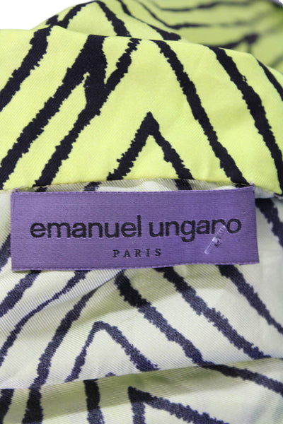 Emanuel Ungaro Womens Button-Down Shirt Yellow Size 6