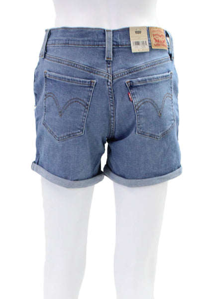 Levi's Womens Mid-Length Denim Shorts Blue Size 27