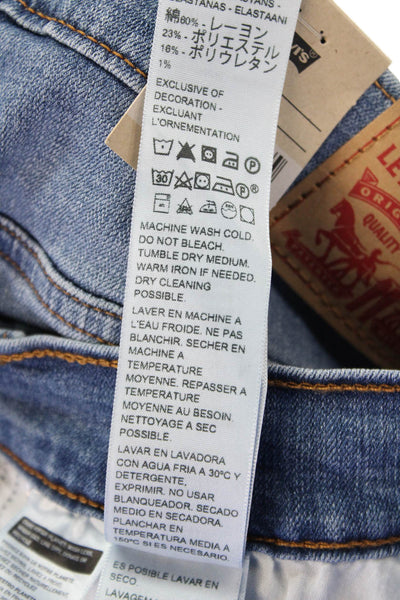 Levi's Womens Mid-Length Denim Shorts Blue Size 27