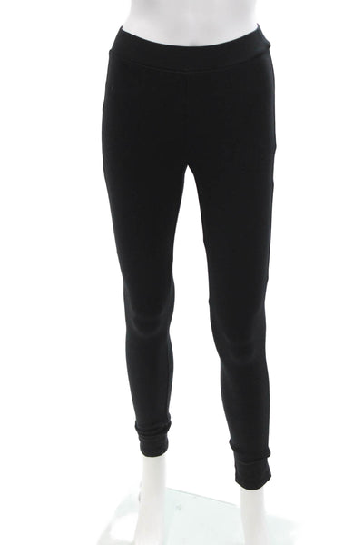 Theory Womens Shawn C2 Luxe Ponte Pull On Leggings Black Size Petite