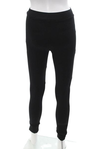 Theory Womens Shawn C2 Luxe Ponte Pull On Leggings Black Size Petite