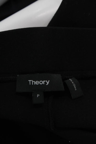 Theory Womens Shawn C2 Luxe Ponte Pull On Leggings Black Size Petite
