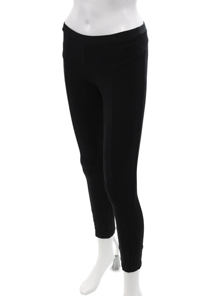 Theory Womens High Rise Quinna Rave Pull On Leggings Black Size Petite