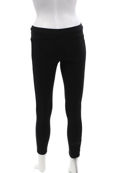Theory Womens High Rise Quinna Rave Pull On Leggings Black Size Petite