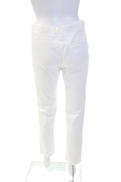 Nove Girls Button Closure Straight Leg Casual Pants White Size 16