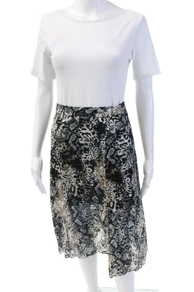 Alice + Olivia Womens Flared Skirt Black Size 0