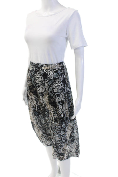 Alice + Olivia Womens Flared Skirt Black Size 0