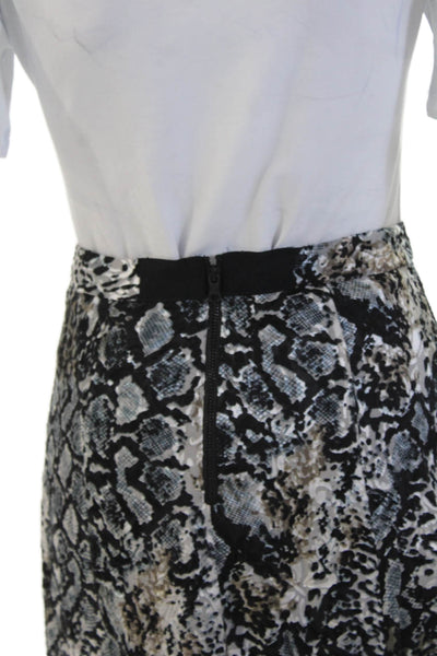 Alice + Olivia Womens Flared Skirt Black Size 0