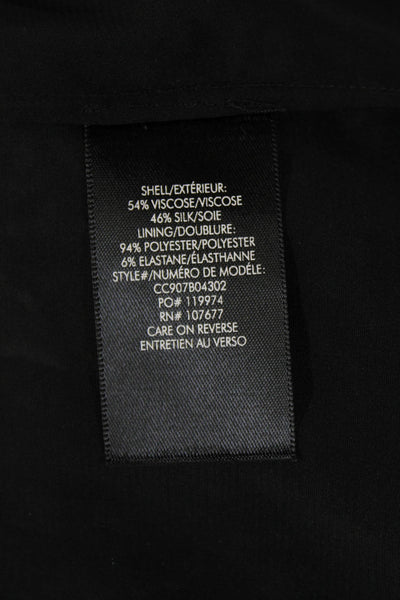 Alice + Olivia Womens Flared Skirt Black Size 0