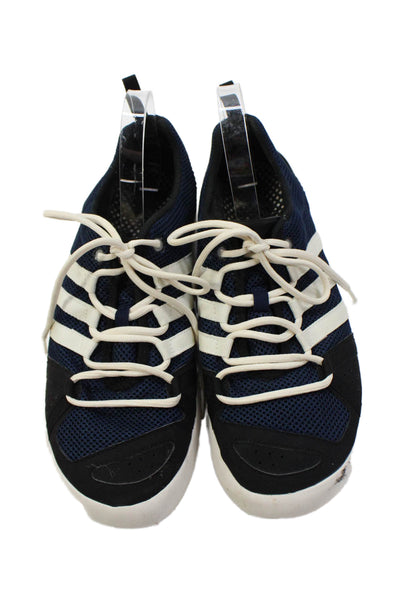 Adidas Mens Textured Lace Up Lined Low Top Athletic Sneakers Blue Size 11.5