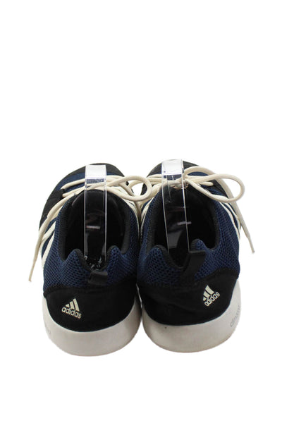 Adidas Mens Textured Lace Up Lined Low Top Athletic Sneakers Blue Size 11.5
