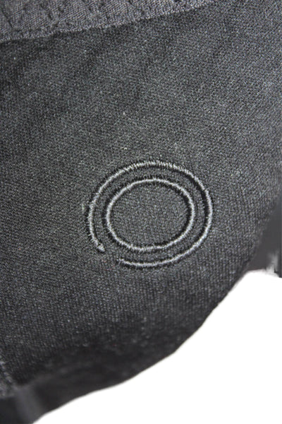 Nike Womens Half Zip Mock Neck Long Sleeve Pullover Sweatshirt Black Size M