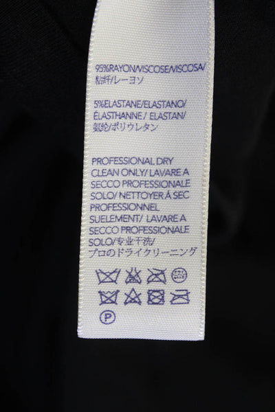 Rebecca Minkoff Womens Short Sleeve Cold Shoulder Tee Shirt Black Size XS