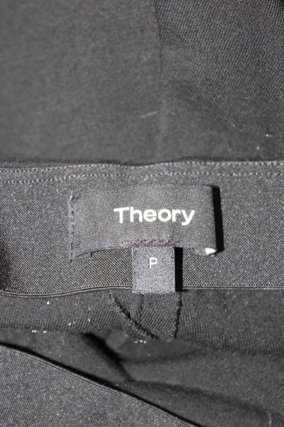 Theory Womens Double Jersey Knit Skinny Leg Leggings Pants Black Sie Petite