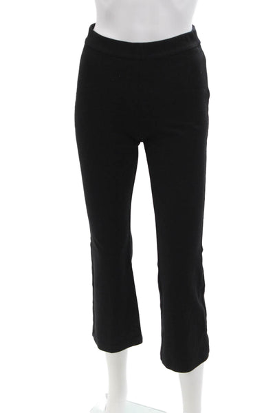 Theory Womens Pull On High Rise Rabeanie K Fix Ponte Leggings Black Size Petite
