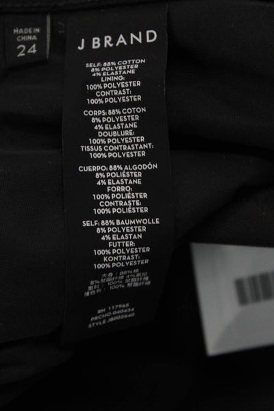 J Brand Womens Sequined Straight Pants Black Size 24